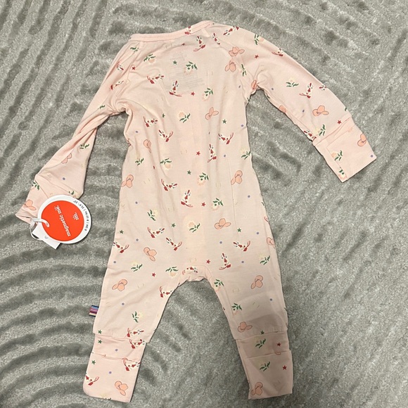 Magnetic Me Rodeo Drive Pink Footed Onesie - Picture 5 of 5